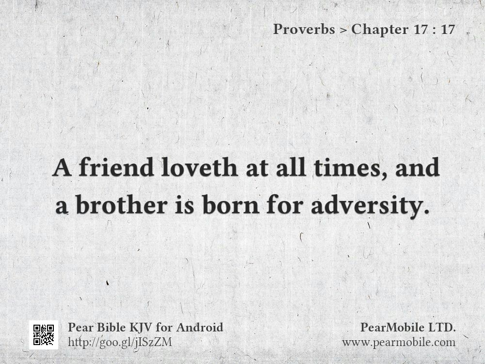 Proverbs, Chapter 17:17